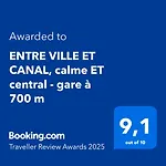 Appartement Entre Et Canal, Calme Et !gare à 700 M
