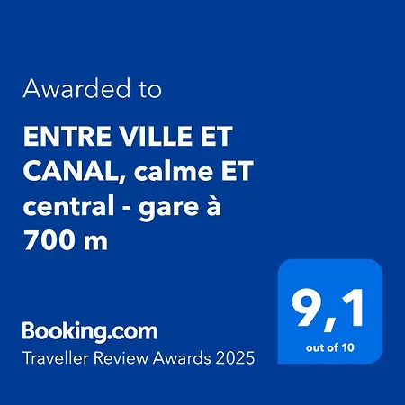 Apartment Entre Et Canal, Calme Et !gare A 700 M