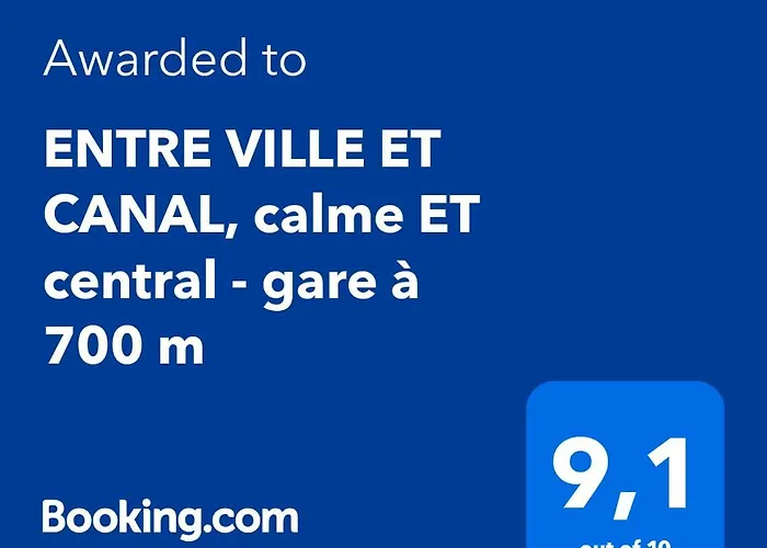 Appartement Entre Et Canal, Calme Et !gare à 700 M